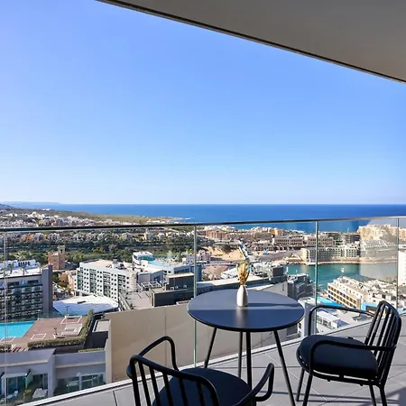 High-rise Elegance 18th Floor With Stunning Sea Views * Saint Julian's