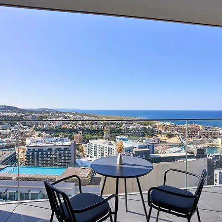 High-rise Elegance 18th Floor With Stunning Sea Views Saint Julian's